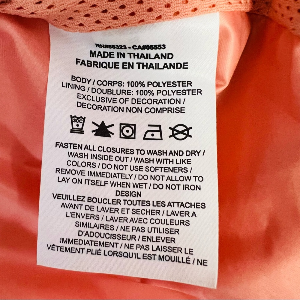 Nike sportswear Hooded Windbreaker dusty peach zip jacket - Picture 8 of 9